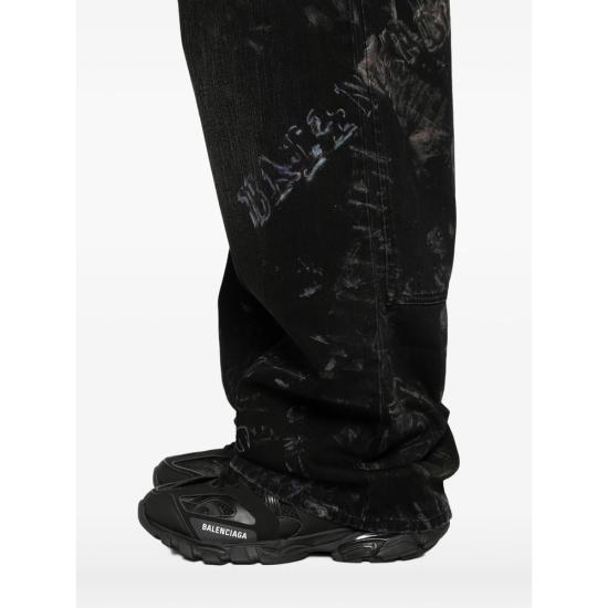 26SS 발렌시아가 데님 팬츠 857216 TTWA8 1037 BLACK - BALENCIAGA
