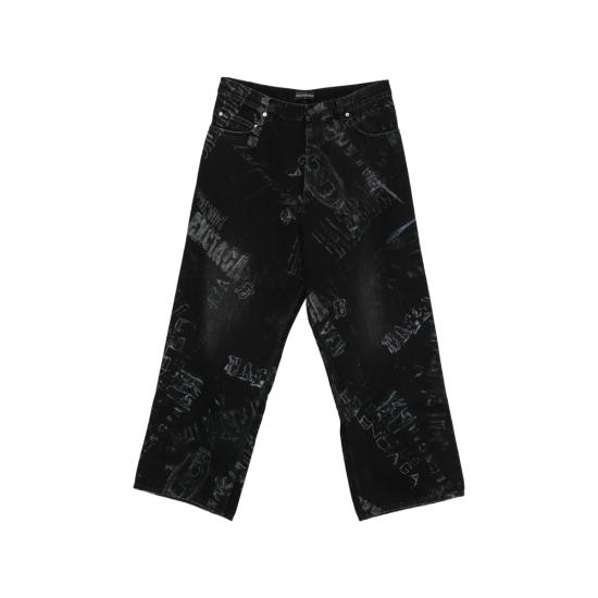 26SS 발렌시아가 데님 팬츠 857216 TTWA8 1037 BLACK