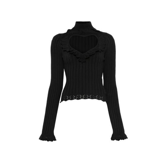 26SS 발렌시아가 긴팔 티셔츠 857209 T3426 1000 BLACK