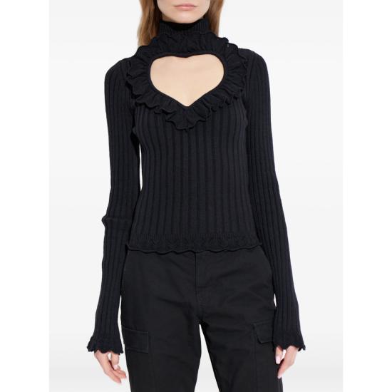 26SS 발렌시아가 긴팔 티셔츠 857209 T3426 1000 BLACK - BALENCIAGA