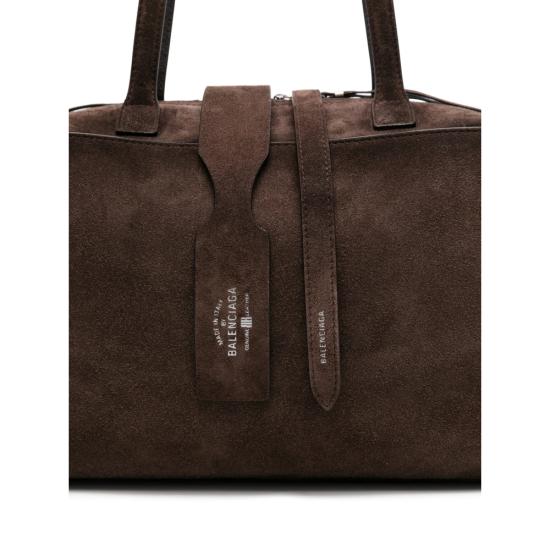 26SS 발렌시아가 캐리 볼링백 826425 2AB9G 2308 BROWN - BALENCIAGA