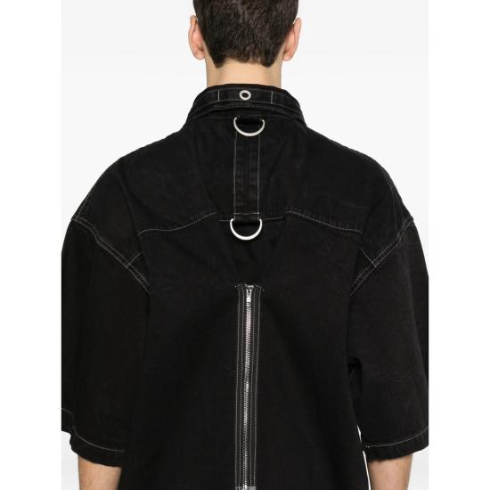 26SS 발렌시아가 D-링 카고 셔츠 856916 TQW54 1071 BLACK - BALENCIAGA