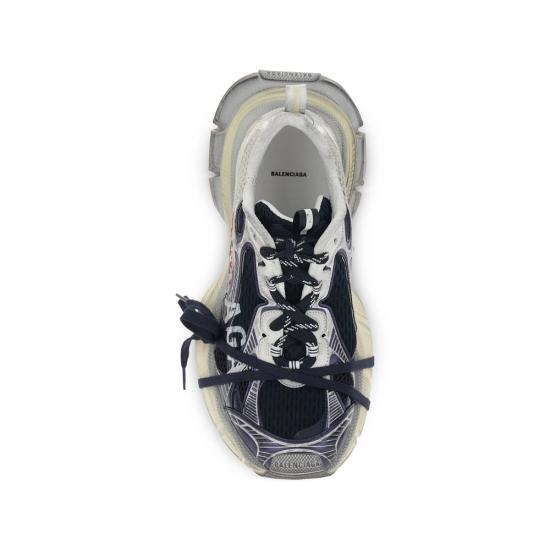 26SS 발렌시아가 3xl 스플릿 로고 스니커즈 840090 W3XSG 9161 GREY BLUE - BALENCIAGA