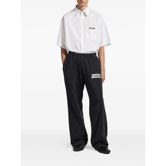 26SS 발렌시아가 마스킹 테이프 라지 핏 롱 슬리브 셔츠 857810 TRM28 9000 WHITE - BALENCIAGA