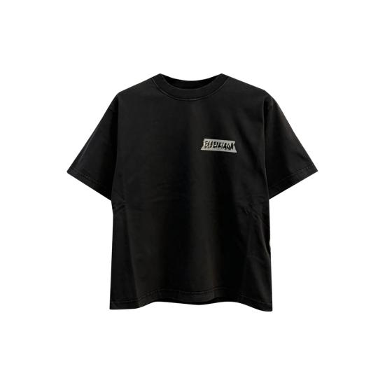 26SS 발렌시아가 마스킹 테이프 티셔츠 850990 TTVL6 1041 BLACK