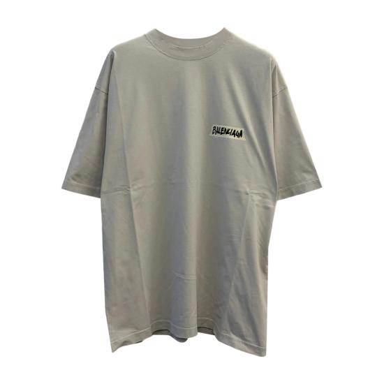 26SS 발렌시아가 마스킹 테이프 티셔츠 미디움 핏 764235 TTVL6 9012 GREY