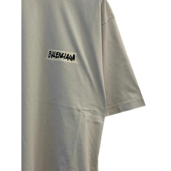 26SS 발렌시아가 마스킹 테이프 티셔츠 미디움 핏 764235 TTVL6 9012 GREY - BALENCIAGA