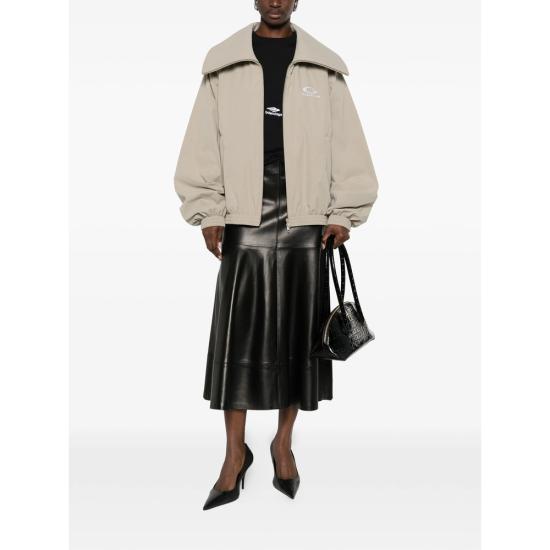 26SS 발렌시아가 루프 스포츠 아이콘 로고 트랙 수트 자켓 857673 TRO31 9577 NEUTRALS - BALENCIAGA
