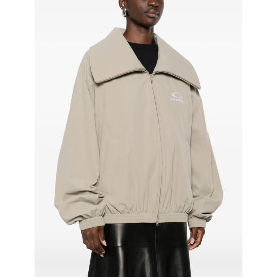 26SS 발렌시아가 루프 스포츠 아이콘 로고 트랙 수트 자켓 857673 TRO31 9577 NEUTRALS - BALENCIAGA