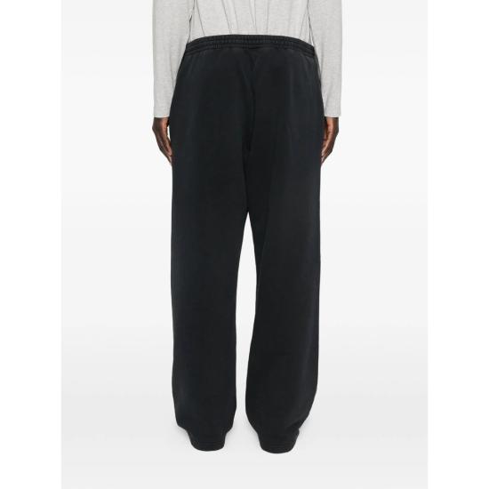 26SS 발렌시아가 커시브 배기 팬츠 846917 TTVM8 6552 BLACK - BALENCIAGA