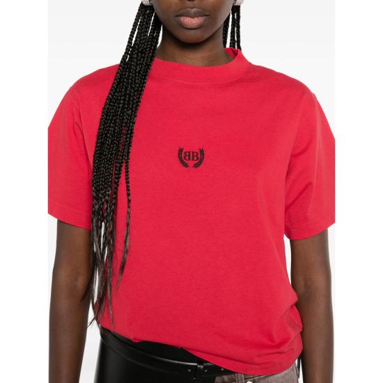 26SS 발렌시아가 로렐 클래식 미디엄 핏 티셔츠 850990 TSVC9 6167 RED - BALENCIAGA