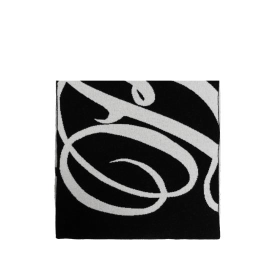 26SS 발렌시아가 머플러/스카프 856735 T1775 1070 BLACK WHITE