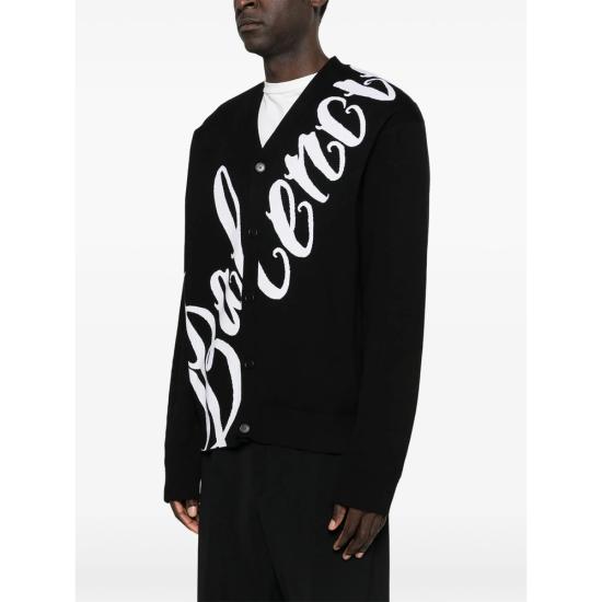 26SS 발렌시아가 가디건 856729 T3438 1070 BLACK WHITE - BALENCIAGA