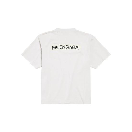 26SS 발렌시아가 마스킹 테이프 티셔츠 850990 TTVL6 9012 NEUTRALS - BALENCIAGA