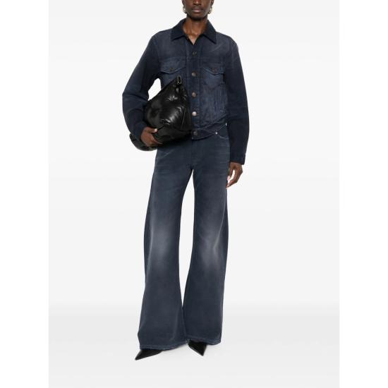 26SS 발렌시아가 커브드 웨이스트밴드 자켓 856423 TTW64 8074 BLUE - BALENCIAGA
