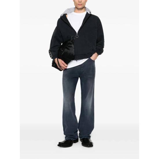 26SS 발렌시아가 커브드 니 팬츠 857194 TTW64 8074 BLUE - BALENCIAGA