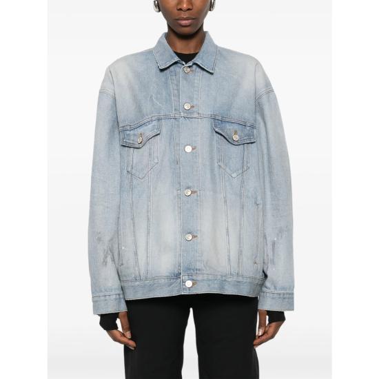 26SS 발렌시아가 레귤러 핏 데님 재킷 861410 TTWB1 4009 BLUE - BALENCIAGA