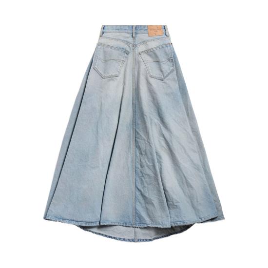 26SS 발렌시아가 고뎃 맥시 스커트 856906 TTWB1 4009 BLUE - BALENCIAGA