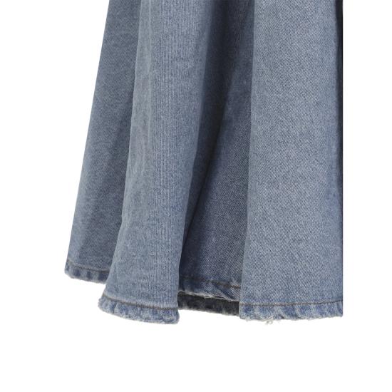 26SS 발렌시아가 고뎃 맥시 스커트 856906 TTWB1 4009 BLUE - BALENCIAGA