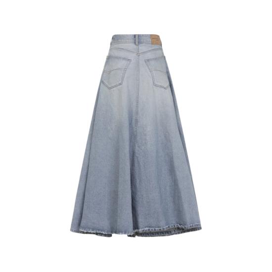 26SS 발렌시아가 고뎃 맥시 스커트 856906 TTWB1 4009 BLUE - BALENCIAGA