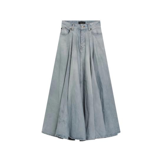 26SS 발렌시아가 고뎃 맥시 스커트 856906 TTWB1 4009 BLUE