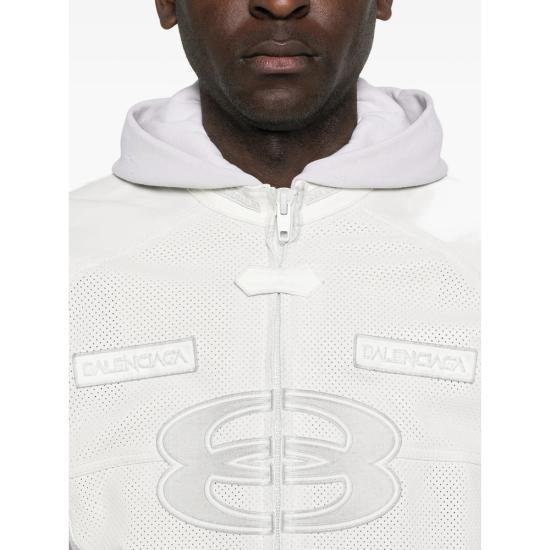 26SS 발렌시아가 후드 티셔츠 830894 TSS01 9012 WHITE - BALENCIAGA