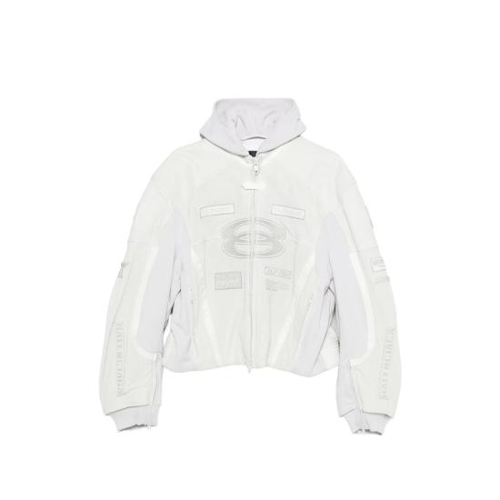 26SS 발렌시아가 후드 티셔츠 830894 TSS01 9012 WHITE