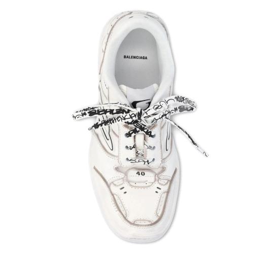 26SS 발렌시아가 햄튼스 미디움 원 아웃 스니커즈 841763 WCURS 9000 WHITE - BALENCIAGA