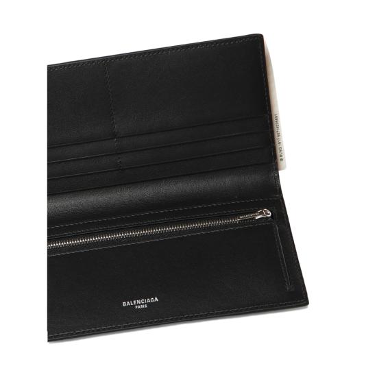 26FW 발렌시아가 패스포트 2 티켓 장지갑 787774 2AA3R 1000 BLACK - BALENCIAGA