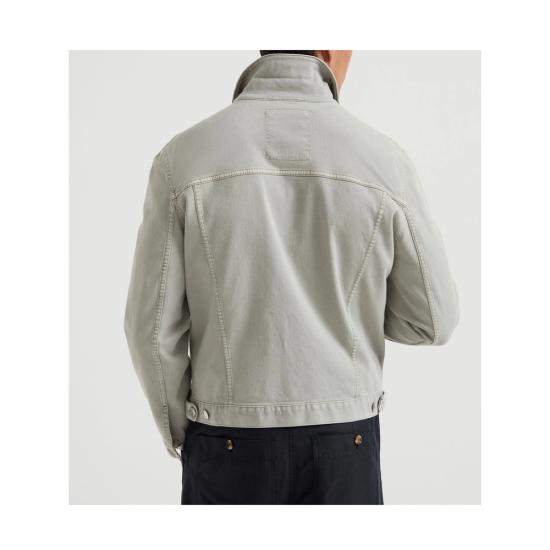 26SS 브루넬로 쿠치넬리 데님 자켓 M277P6910 C7018 GREY - BRUNELLO CUCINELLI