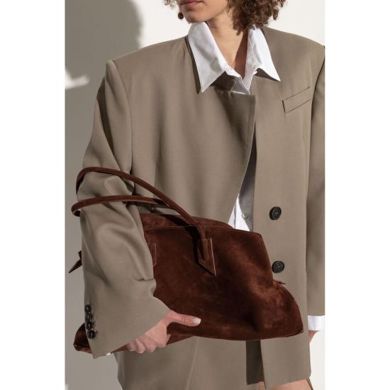 26SS 디 아티코 라 파세지아타 미디엄 탑 핸들 백 250WAH00054 LBT007AA 850 BROWN - THE ATTICO