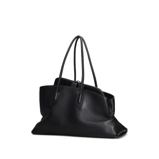 26FW 디 아티코 라 파세지아타 미디엄 탑 핸들 백 250WAH00054 LBT019AA 100 BLACK - THE ATTICO