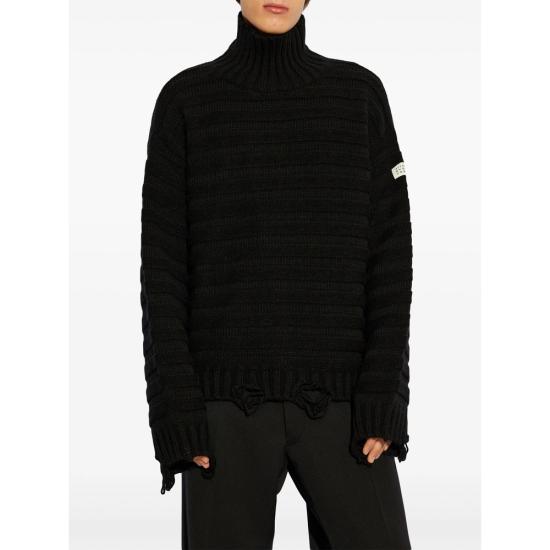 26FW MM6 메종마르지엘라 터틀넥 M13040 SH0HA0004 900 BLACK - MM6 MAISON MARGIELA