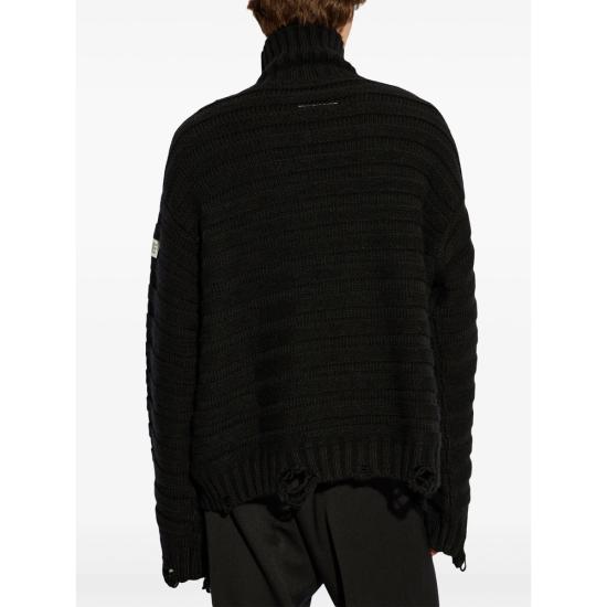 26FW MM6 메종마르지엘라 터틀넥 M13040 SH0HA0004 900 BLACK - MM6 MAISON MARGIELA