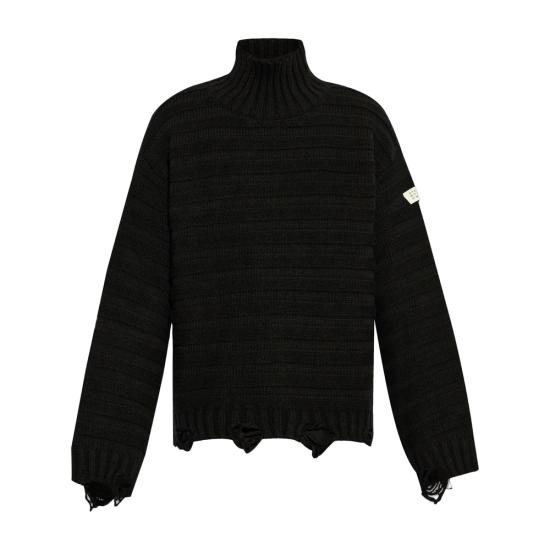26FW MM6 메종마르지엘라 터틀넥 M13040 SH0HA0004 900 BLACK