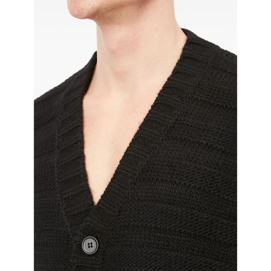 26FW MM6 메종마르지엘라 가디건 M13040 SH0HP0005 900 BLACK - MM6 MAISON MARGIELA