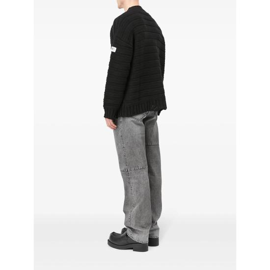 26FW MM6 메종마르지엘라 가디건 M13040 SH0HP0005 900 BLACK - MM6 MAISON MARGIELA
