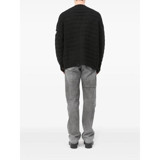 26FW MM6 메종마르지엘라 가디건 M13040 SH0HP0005 900 BLACK - MM6 MAISON MARGIELA