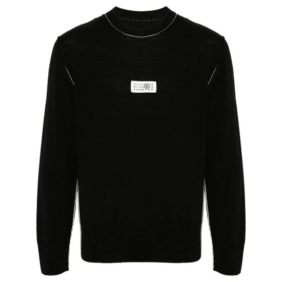 26FW MM6 메종마르지엘라 스웨터 M13037 SH0HL0017 900 BLACK