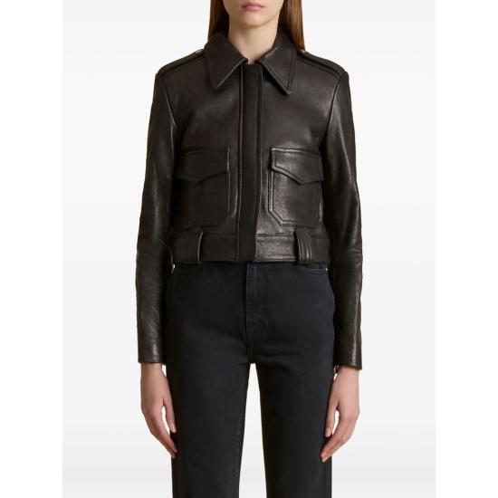 26FW 케이트 가죽 자켓 6034729 L729 200 BLACK - KHAITE