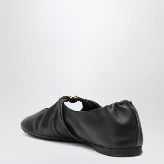 26FW 로에베 나파 램스킨 페블 소프트 발레리나 L815466X46LE Black - LOEWE