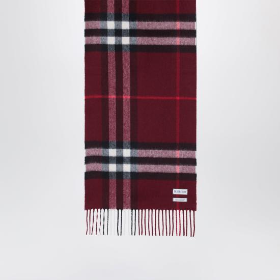 26FW 버버리 체크 캐시미어 스카프 8112639110106 Red - BURBERRY