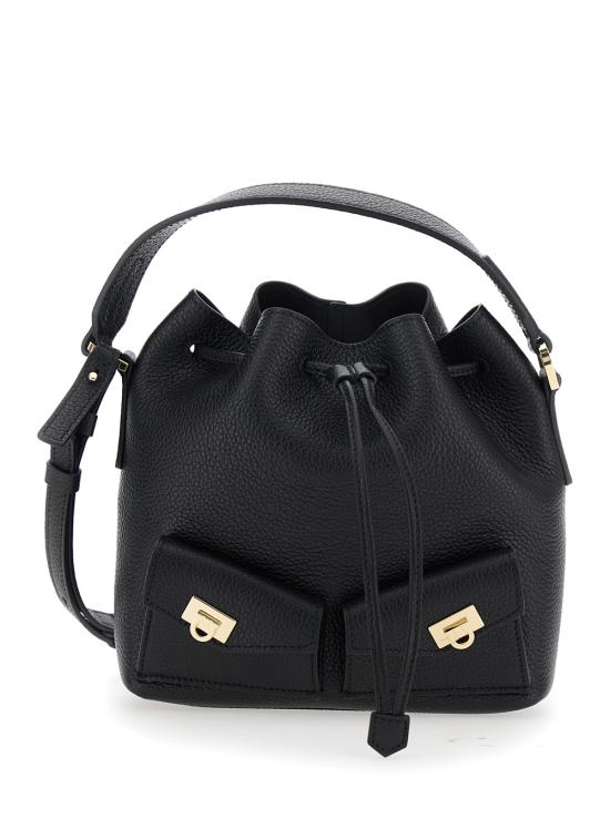 26FW 살바토레 페라가모 허그 멀티포켓 버킷백 2209150785878 Black