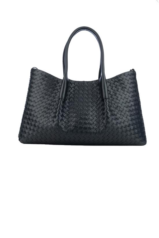 26SS 보테가베네타 라지 피나코테카 숄더백 817166V5AG1 1206 Nero - BOTTEGA VENETA