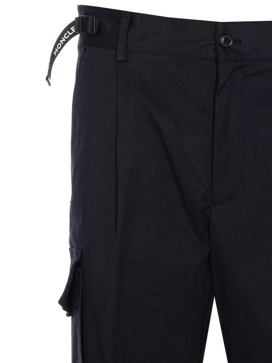 25FW 몽클레어 코튼 개버딘 카고 트라우저 2A00026598R1999 Black - MONCLER