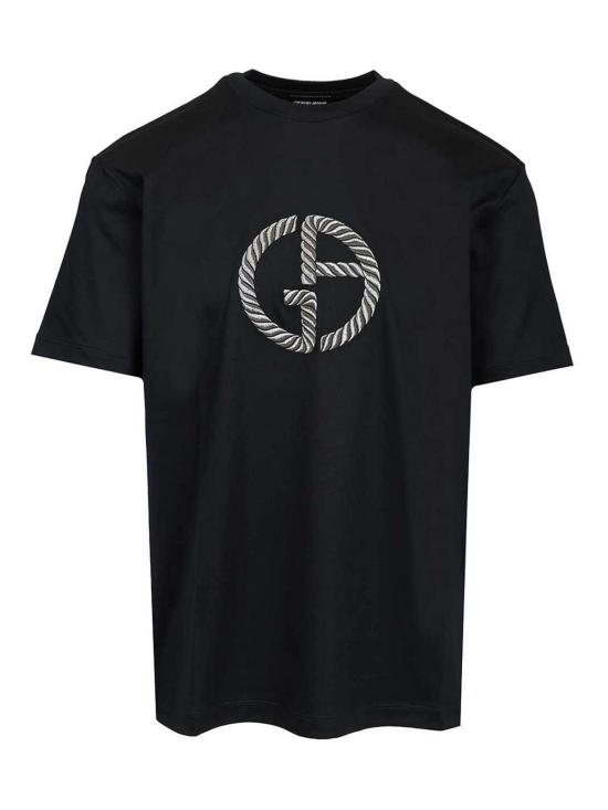 26SS 조르지오 아르마니 반팔 티셔츠 GM003042TE10629UB100 Black
