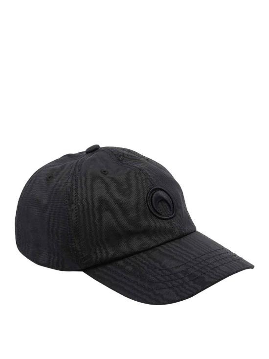 26SS 마린세르 문 로고 자수 볼캡 UHG001ACWOV0030BK92 Black - MARINE SERRE