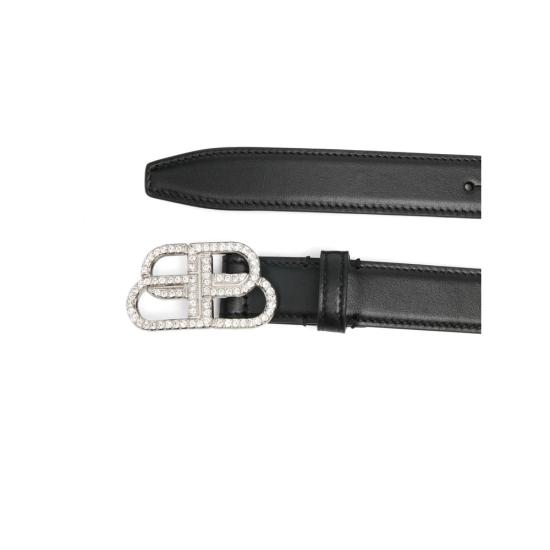 26SS 발렌시아가 레귤러 벨트 5816902 AB86 1088 BLACK DOM - BALENCIAGA