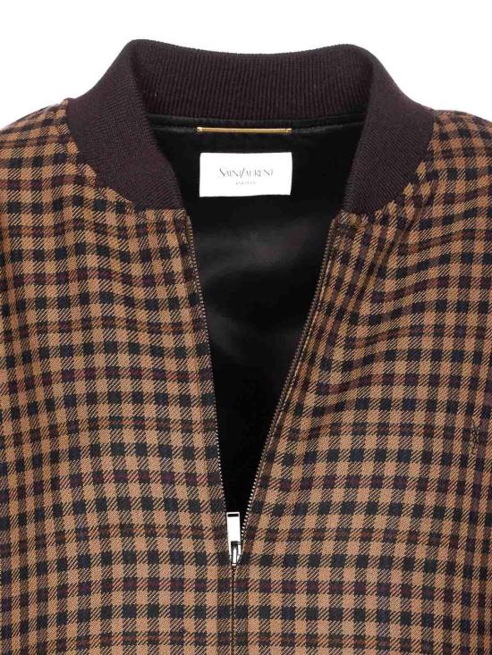 25FW 생로랑 카상드르 루즈핏 봄버 자켓 843358Y3J122945 Brown - SAINT LAURENT