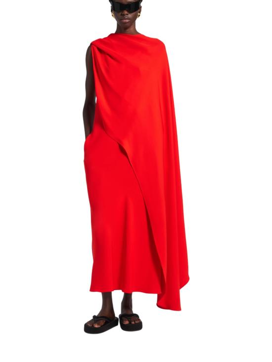 26SS 발렌시아가 롱 원피스 872272 TUT553941 Red - BALENCIAGA